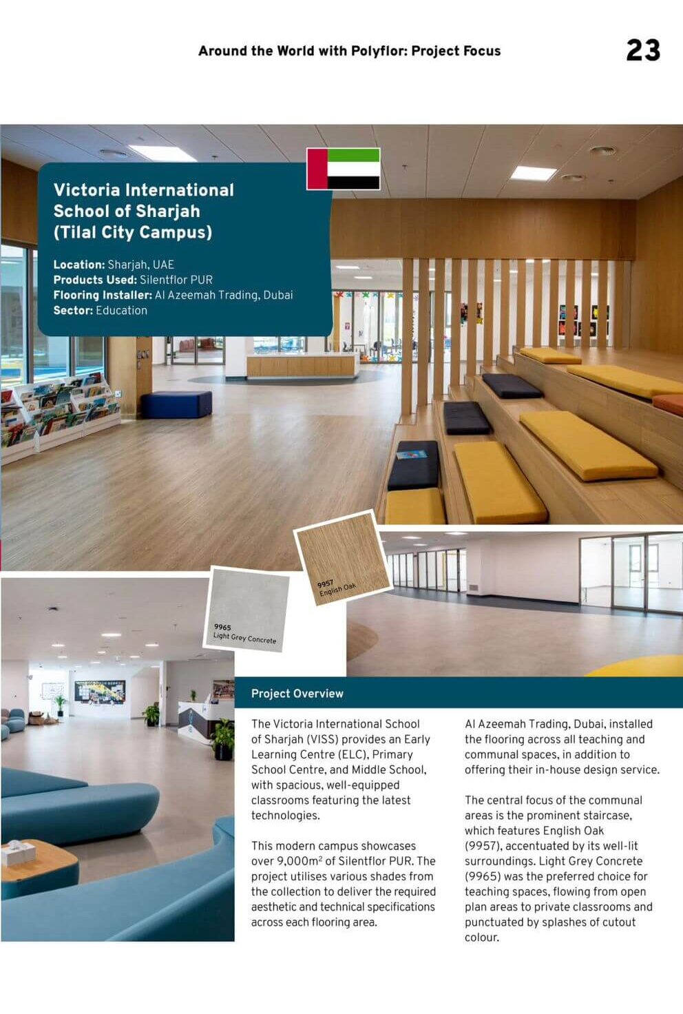 Celebrating Excellence: Azeemah Floors Featured in Polyflor’s Global Project Showcase